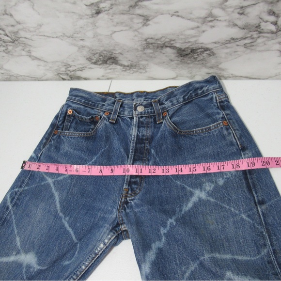 Levi’s Vintage Denim Jeans Bleach Acid Wash Detail Size 27 - Picture 12 of 17